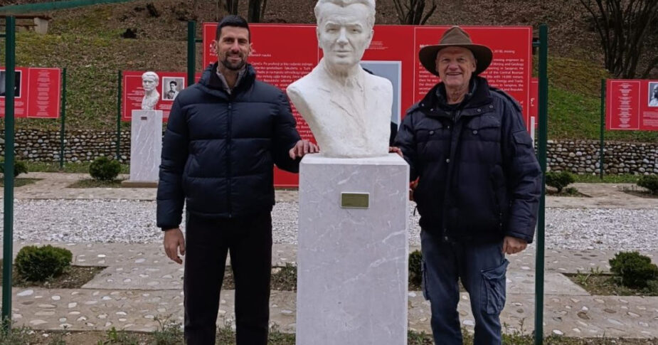 Novak Đoković, Semir Osmanagić. Park Ravne Visoko